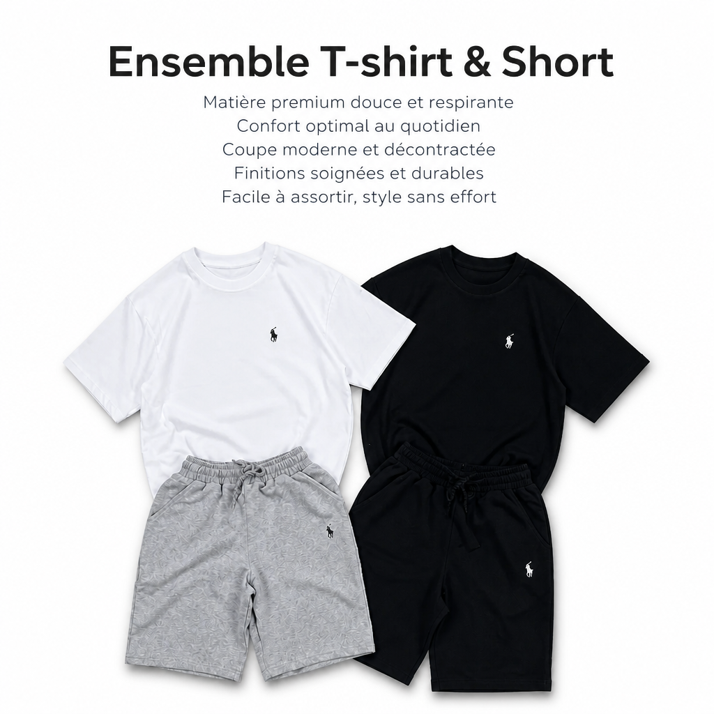 Ensemble Polo  T-Shirt & Short – Unisexe
