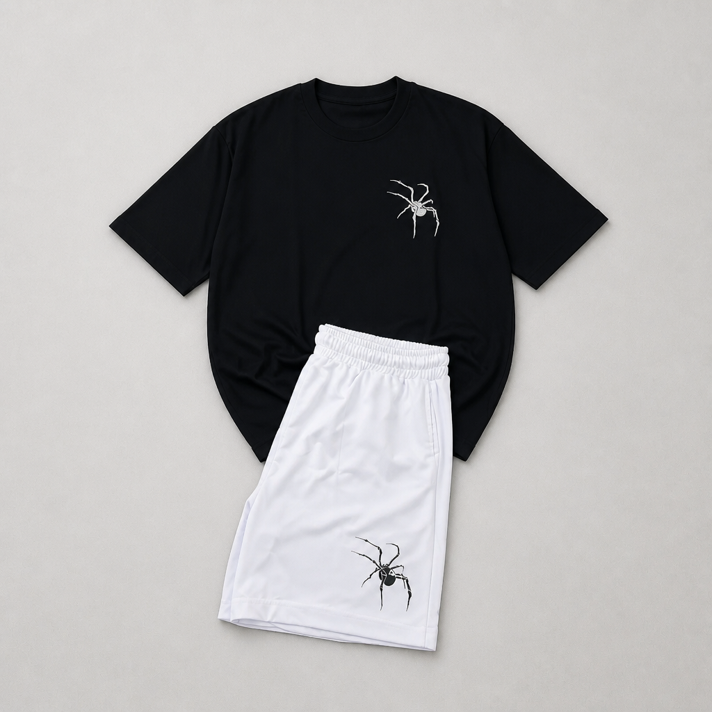 Ensemble T-Shirt & Short Spider – Unisexe