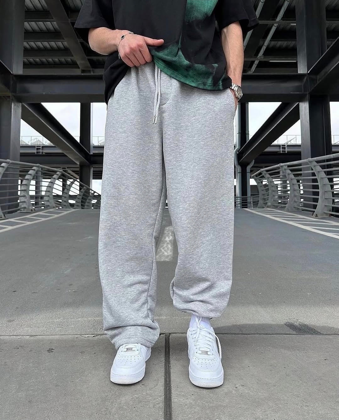 Pantalon Baggy en Coton