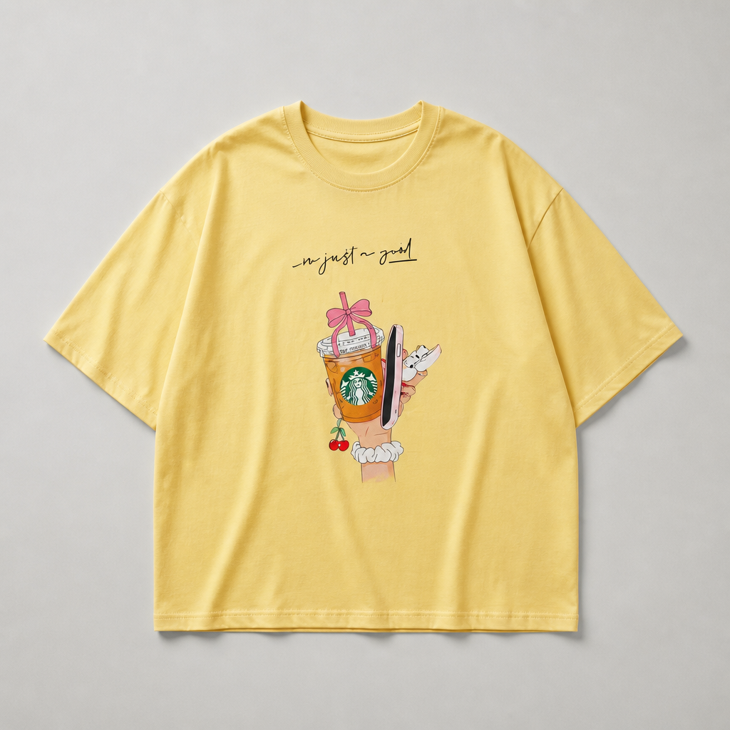 ☕ I'm Just a Girl – T-shirt Oversize