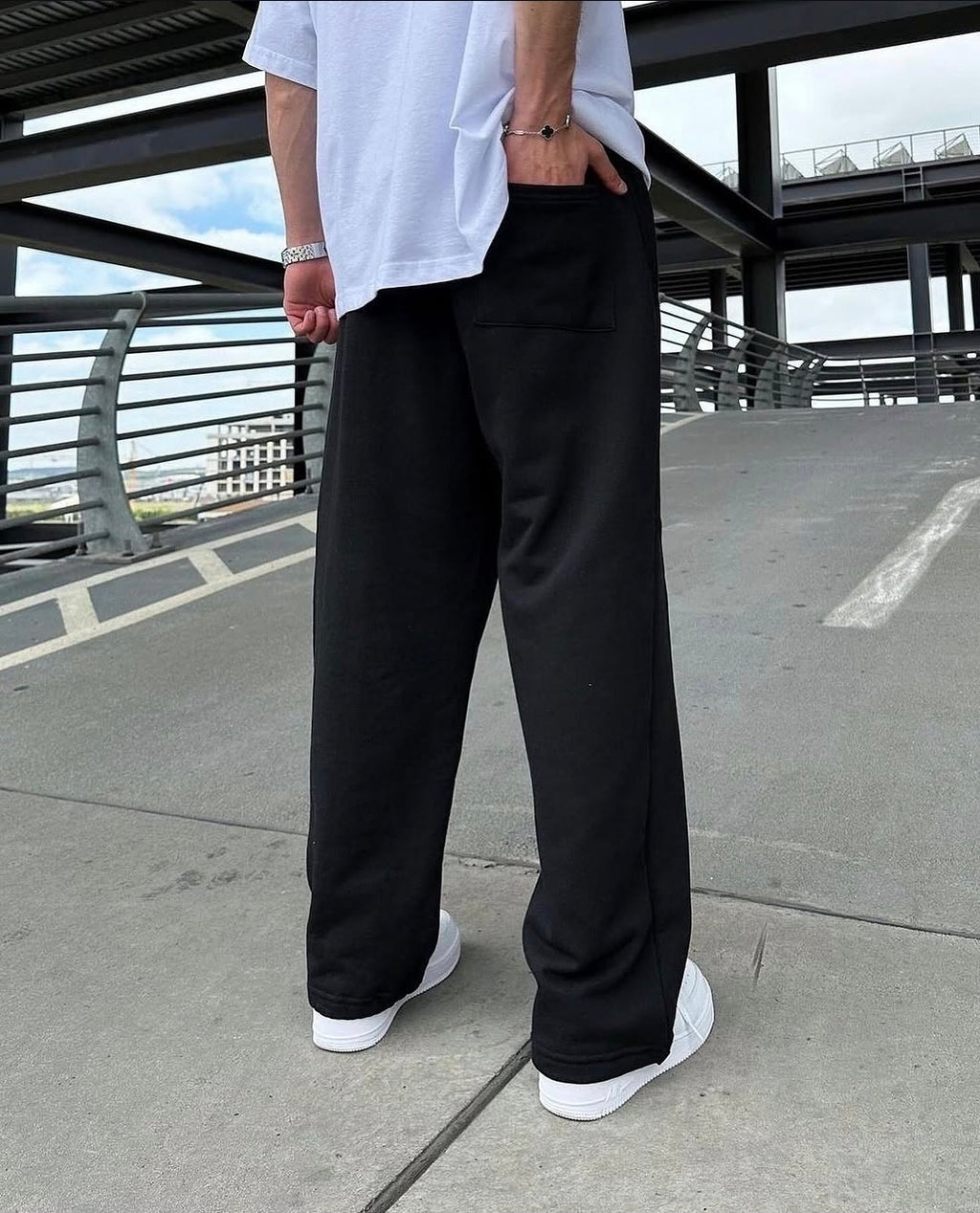 Pantalon Baggy en Coton