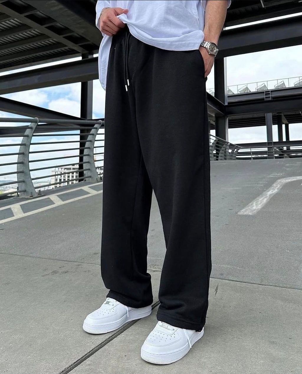 Pantalon Baggy en Coton