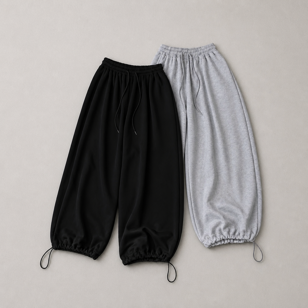 Pantalon Baggy en Coton
